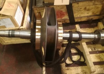 Fitting of pump impeller with newly manufactured mouth rings