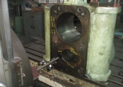 Compressor block machining on the boring machine
