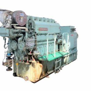Yanmar 6EY18(A)LW complete engine generator in new condition, including engine and alternator, with only 400 hours of operation. 